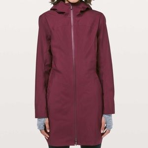NWT Lululemon Rain Rebel Jacket Deep Ruby Size 6